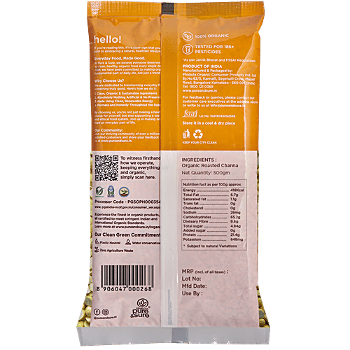 Phalada Pure & Sure Organic - Roasted Chana Daal|500 g