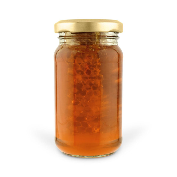 Shiva Organic Chunk Honey - Raw Honey with Fresh HoneyComb - 100% Natural - Immunity Booster, Highly Nutritive