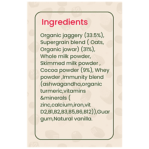 Timios High Protein Chocolate Hearty Milk Mix - No Sugar, With Oats, Organic Jowar, Cocoa Powder|250 g