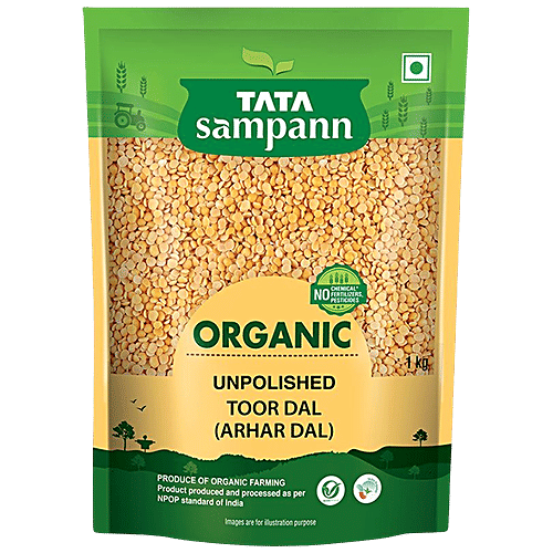 Tata Sampann Organic Toor Dal/Togari Bele|1 kg