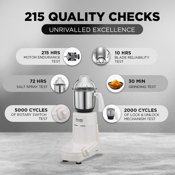 Preethi Eco Plus MG-138 110V, 550 Watt Mixer Grinder