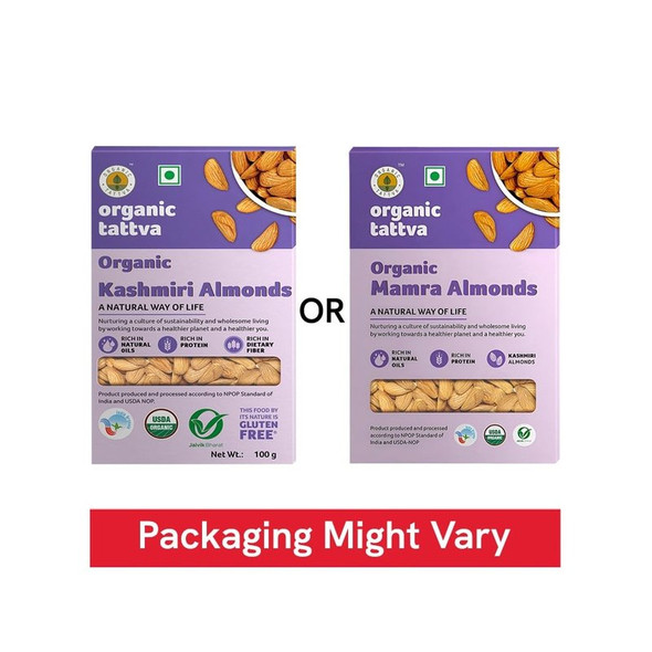 Organic Tattva Organic Kashmiri Almonds|100 g