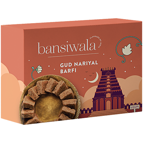 Bansiwala Gud Nariyal Barfi, 200 g