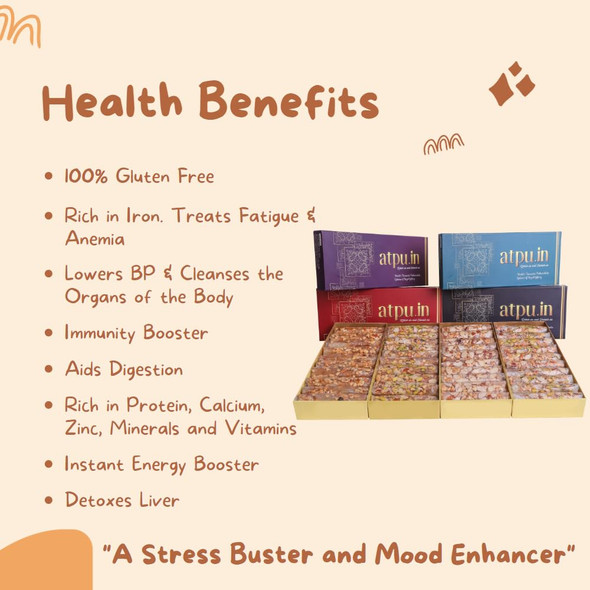 ATPU.IN Atreyapuram Jaggery Dry Fruits Putharekulu (Pootharekulu) | Delicious South Indian Snack | Gi Tagged Mithai | 10 Pcs Box (300 Gm, Kaju)
