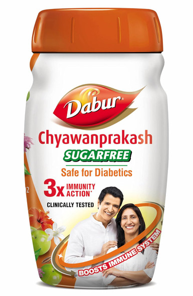 Dabur Chyawanprakash Sugarfree powder : Clincally Tested Safe for Diabetics |Boosts Immunity |helps Build Strength and Stamina - 900gm