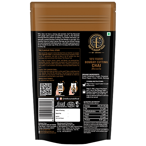 The Flavour Trail by Swani Organic Bombay Cutting Chai Masala|100 g