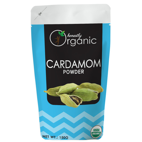 D-Alive | Honestly Organic Green Cardamom - 150g - Packed In Eco Friendly Paper Pouch | 5.29 Oz | 0.33 lbs
