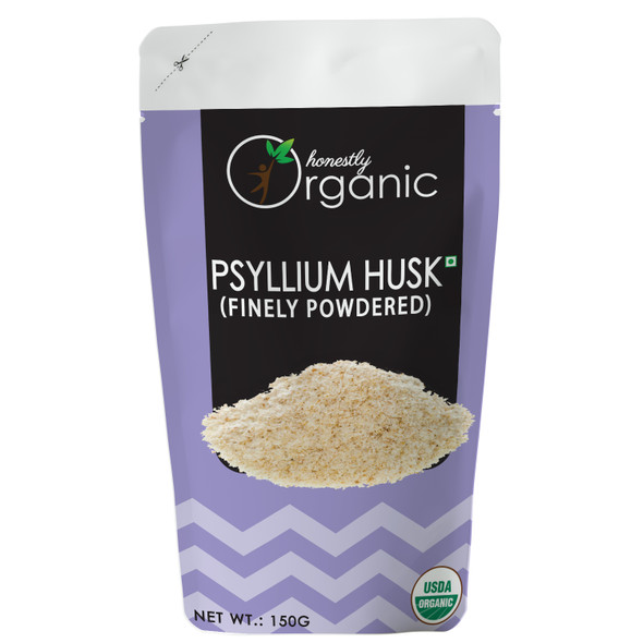 D-Alive | Honestly Organic Psyllium Husk - 150g - Packed In Eco Friendly Paper Pouch | 5.29 Oz | 0.33 lbs