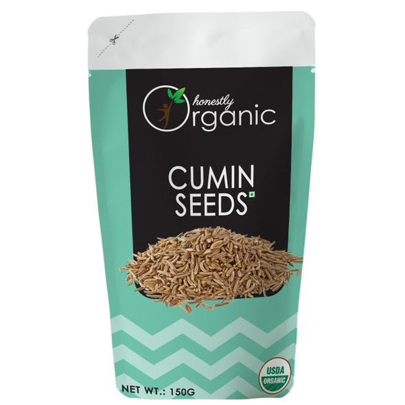 D-Alive | Honeslty Organic Cumin Seeds - 150g - Packed In Eco Friendly Paper Pouch | 5.29 Oz | 0.33 lbs