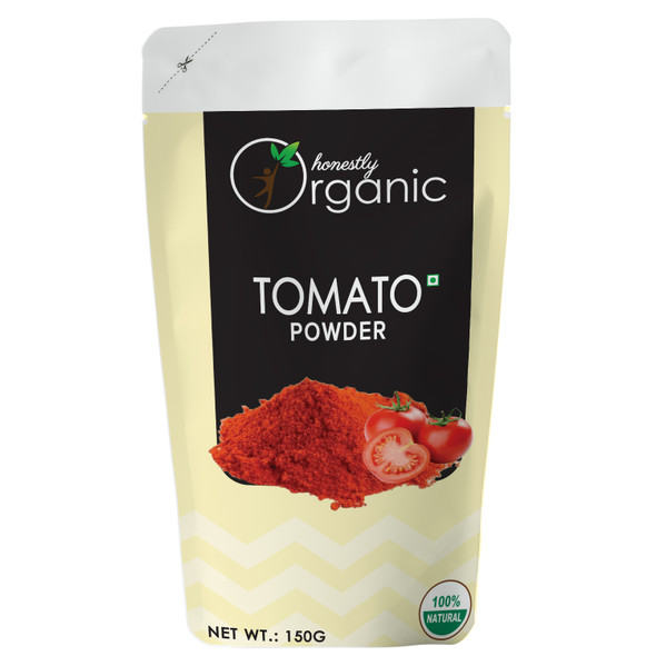 D-Alive | Honeslty Organic Dehydrated Tomato Powder - 150g - Packed In Eco Friendly Paper Pouch | 5.29 Oz | 0.33 lbs