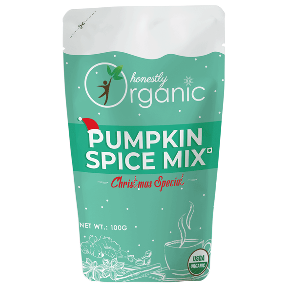 D-Alive | Honestly Organic Pumpkin (Pie) Spice Mix - 100g - Packed In Eco Friendly Paper Pouch | 3.53 Oz | 0.22 lbs