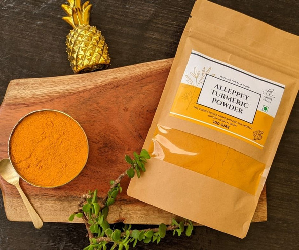 Angadi of Spices | Alleppey Turmeric Powder | 35.27 Oz | 0.22 lbs