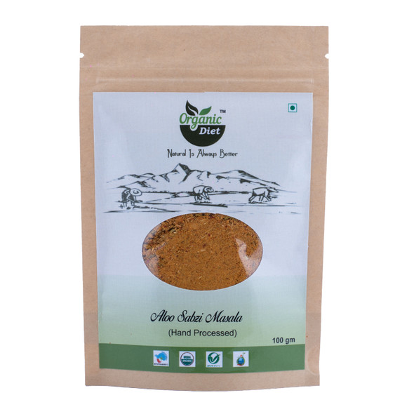 Organic Diet | Aloo Sabzi Masala | 3.53 Oz | 0.22 lbs