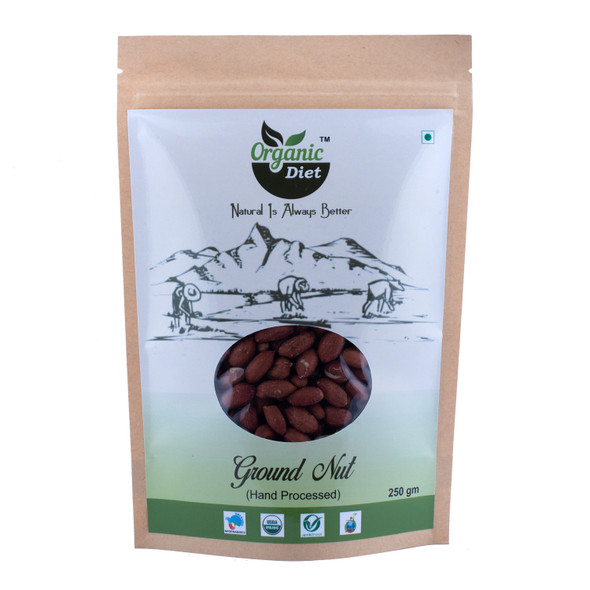 Organic Diet | Ground Nut(Peanuts) | 8.82 Oz | 0.55 lbs