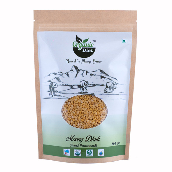 Organic Diet | Moong Dhuli | 17.64 Oz | 1.1 lbs