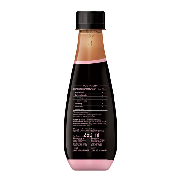 Auric | Plant based Hormone Balance for PCOS & PCOD | Regular Periods, Period Pain Relief with Shatavari, Manjistha, Moringa, Peach in Coconut Water, (250ML* 12 Bottles) | 101.44 fl Oz | 0.79 gallons