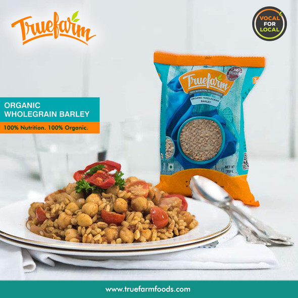 Organic Wholegrain Barley 250g | True Farm Foods | For USA | 8.82 Oz | 0.55 lbs