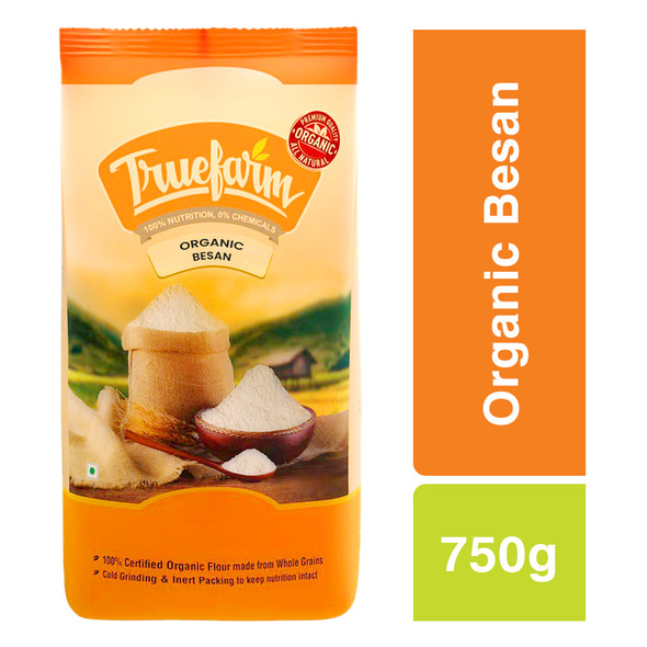 Organic Besan (750g) | True Farm Foods | For USA | 26.46 Oz | 1.65 lbs