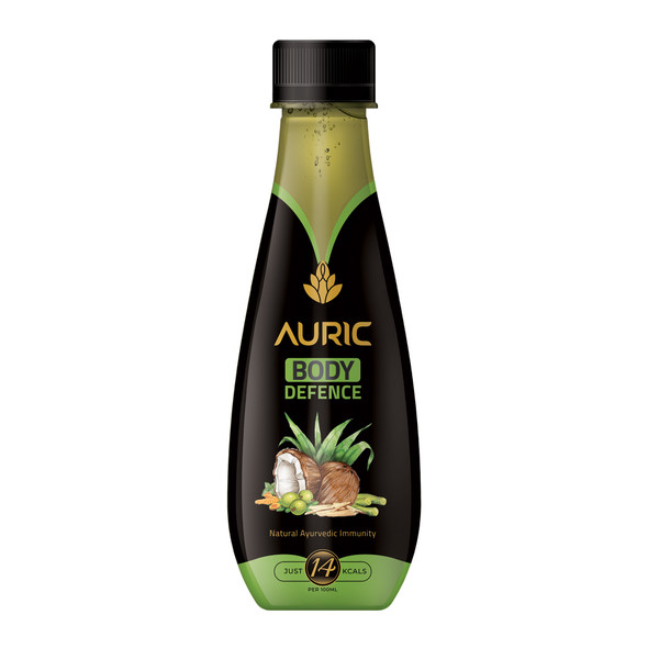 Body Defence | Ashwagandha (Indian Ginseng), Moringa- Ayurvedic Herbal Juice That Promotes Vitality & Strength - Support for Stress-free Living (Pack Of 24) |By Auric | For USA | 202.88 fl Oz | 1.59 gallons