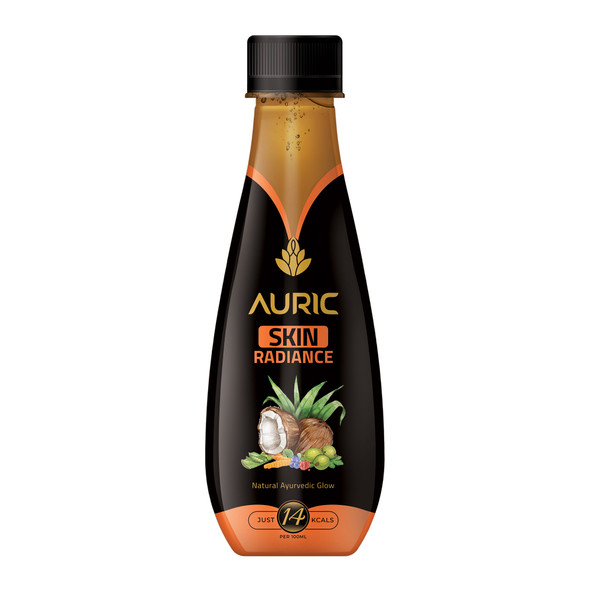 Glow Skin Naturally Drinks | Recommended by celebrities & dermatologist | Natural & Low calorie Ayurvedic drink - 12 Bottles | By Auric | For USA | 101.44 fl Oz | 0.79 gallons