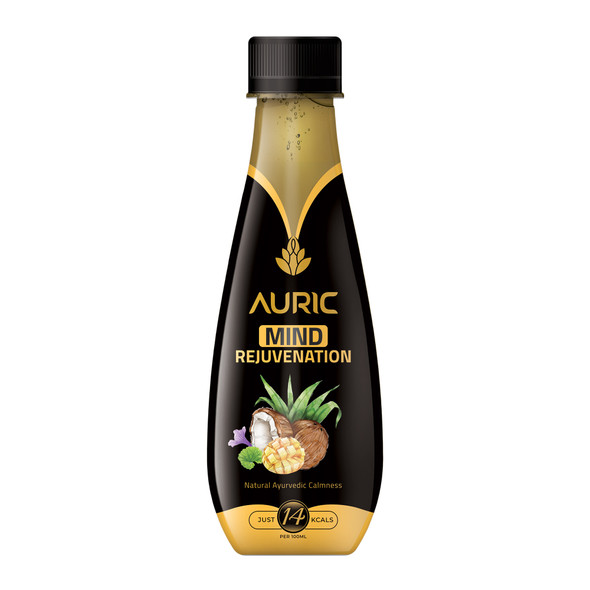Calmness Drink | Ayurvedic Juicfor Improved Memory and Calm Mind | Shankhapushpi, Brahmi - Pack Of 12 Bottles | By Auric | For USA | 101.44 fl Oz | 0.79 gallons