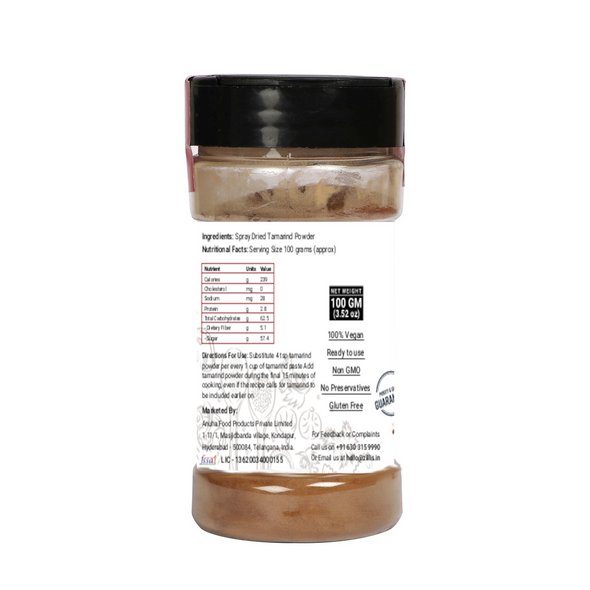 Tamarind Powder | By Zilli's | For USA | 3.48 Oz | 0.22 lbs