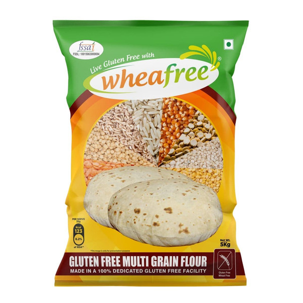 Wheafree Multigrain Gluten Free Atta|5000gm|12.15 lbs