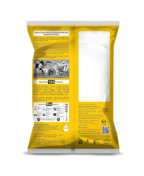 Natureland Organics Moong Dal Yellow/Split Washed|1000gm|2.43 lbs