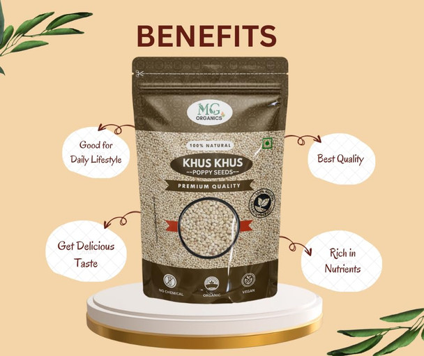 MG Organics Poppy Seeds|1000gm|2.43 lbs