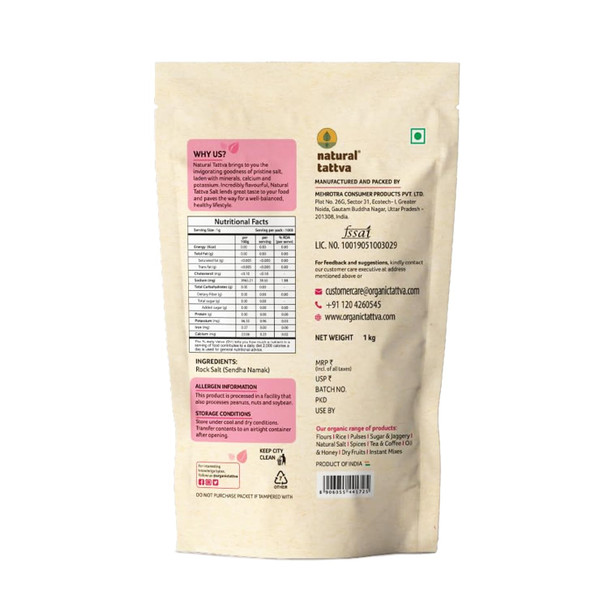 Natural Tattva Himalayan Rock Salt (Sendha Namak)|1 kg|2.43 lbs