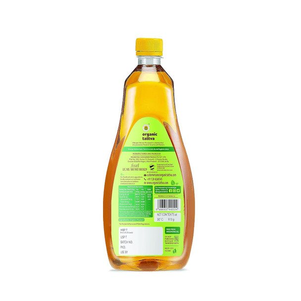 Organic Tattva Organic Cold Pressed Unrefined Mustard Oil|1 L