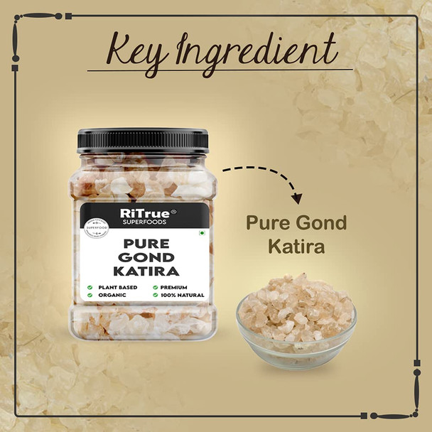 Ritrue - Gond Katira Pure Organic (Edible Gum)|300 g|10.58 Oz