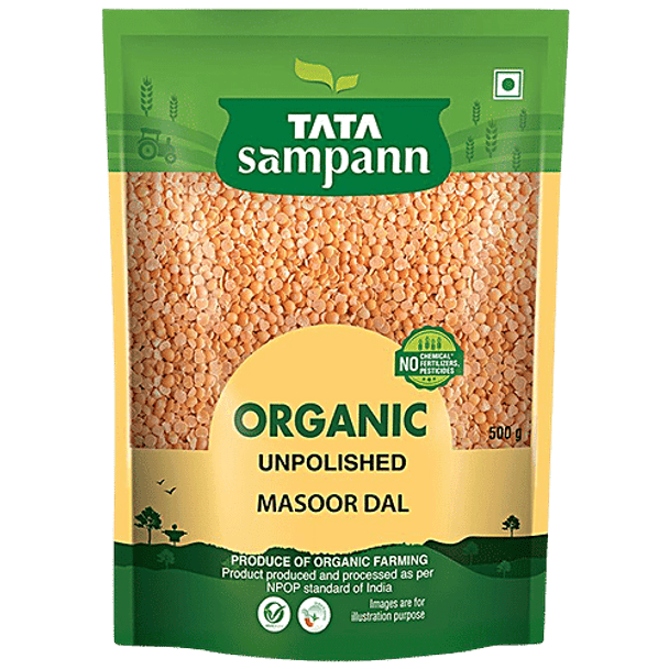 Tata Sampann Organic Masoor Dal/Mysore Bele|500 g