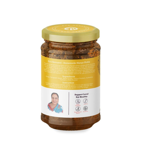 First Bud Organics Homemade Mango Pickle|500g|1.22 lbs
