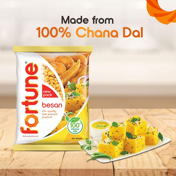 Fortune 100% Chana Dal Besan|1000gm|2.43 lbs