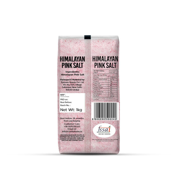 Chef Urbano Himalayan Pink Salt|1 kg|2.43 lbs