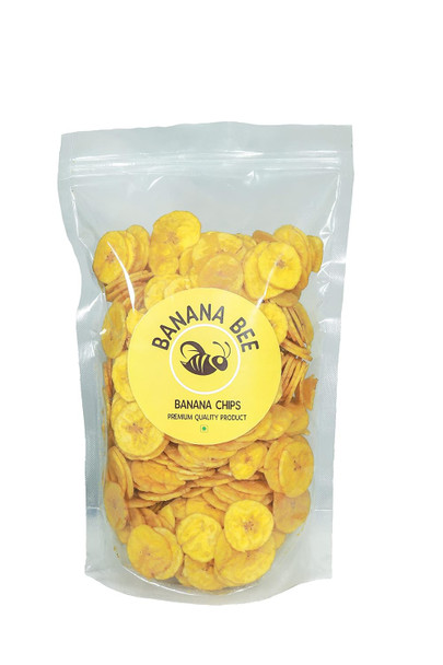 Bananabee Crunchy Premium Kerala Banana Chips Fried in Coconut Oil|1 kg|2.43 lbs
