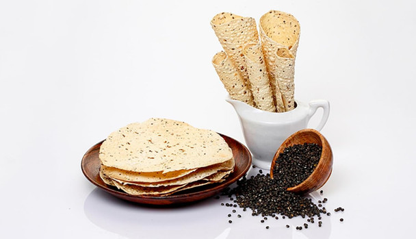 Marwar Moong Daal Punjabi Papad (Rajasthani Flavor, High Spicy, Handmade), 800G Zipper Pack (400G Pack of 2), Size: 7 Inches, Contains 56-60 Papads