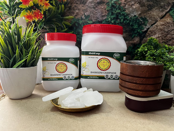 Shri Ganesh Premium Bhimseni Camphor|250gm|8.82 Oz