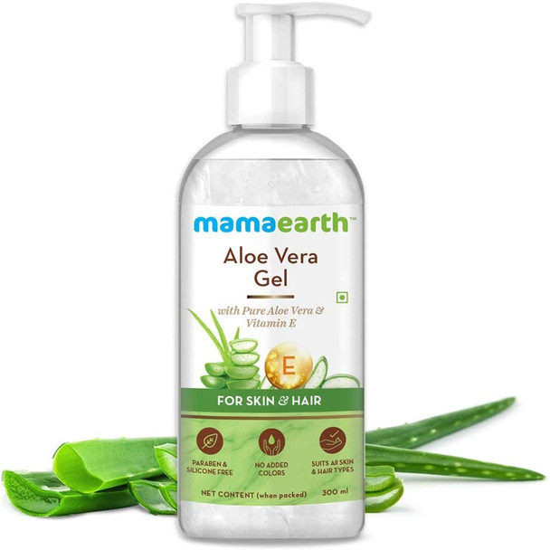 Mamaearth Aloe Vera Gel for Skin & Hair|300 ml