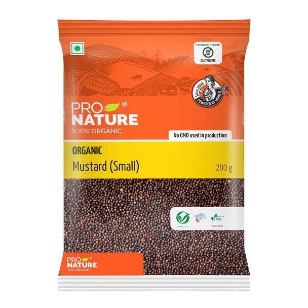 100% Organic Mustard Seeds|200gm|7.05 Oz