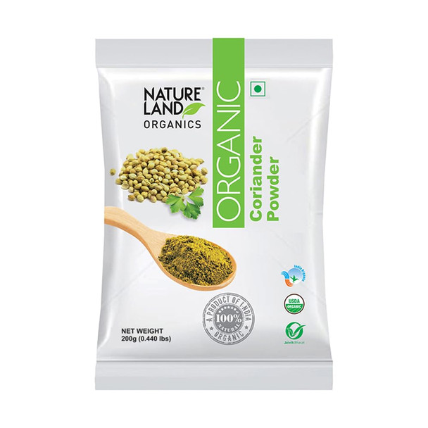 Natureland Organics Coriander Powder|200gm|7.05 Oz