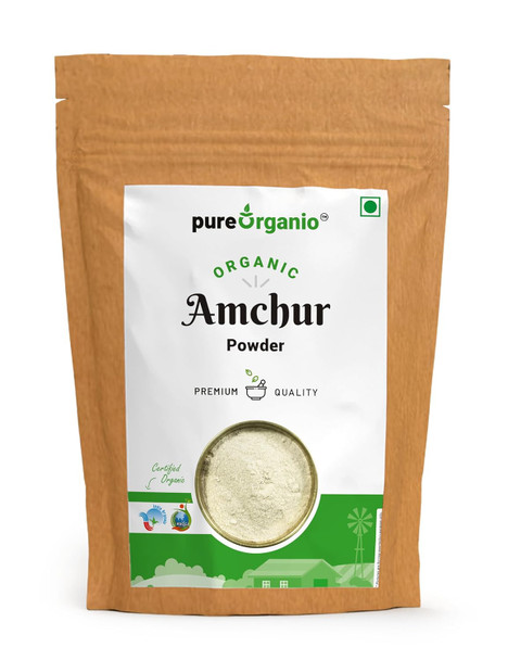 Organic Amchur Powder, Authentic Dry Mango Powder, Traditional Aamchoor Powder for Flavorful Indian Cuisine, NPOP Organic Certified Indian Spices|200gm|7.05 Oz