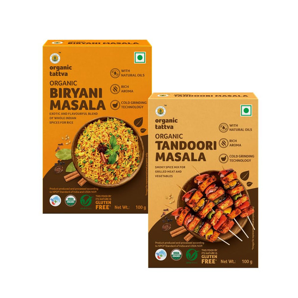 Biryani and Tandoori Ready to Cook Masala (Spice) Blends|200gm|7.05 Oz