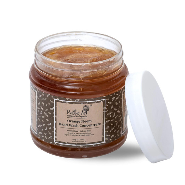 Rustic Art Orange Neem Organic Hand Wash|17.6Oz|1.1lbs