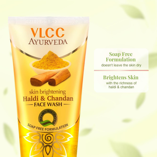 VLCC Ayurveda Haldi and Chandan Facewash|100 ml|0.64 Oz