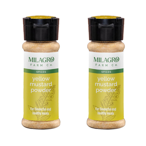 Organic Yellow Mustard Seed Powder|70gm|2.47 Oz