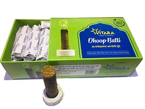 GAVO HARSHIDDHI Natural Cow Dung Spl Guggul Dhoop Batti|60 cones