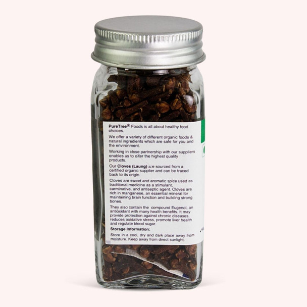 Pure Tree Organic Cloves Whole|50 gm|1.76 Oz