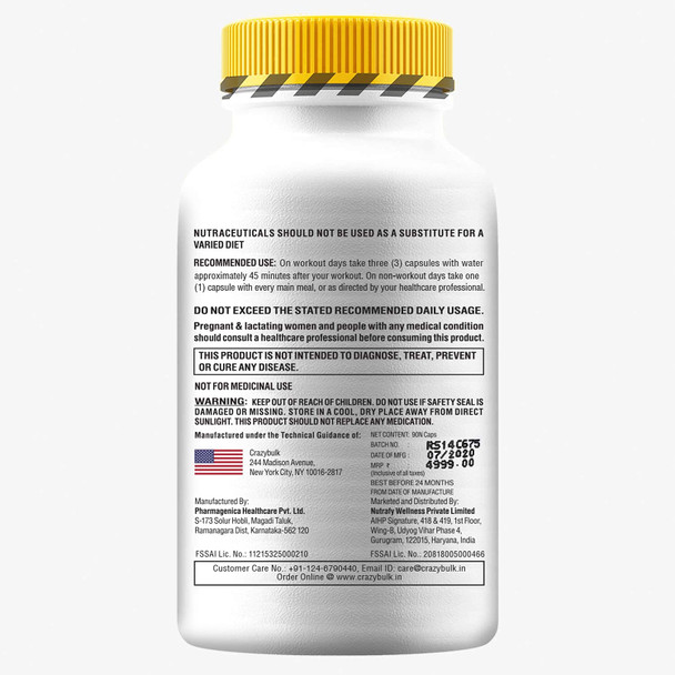 CrazyBulk TRENOROL - Trenbolone Alternative - 90 Capsules|90 caps|1.59 Oz